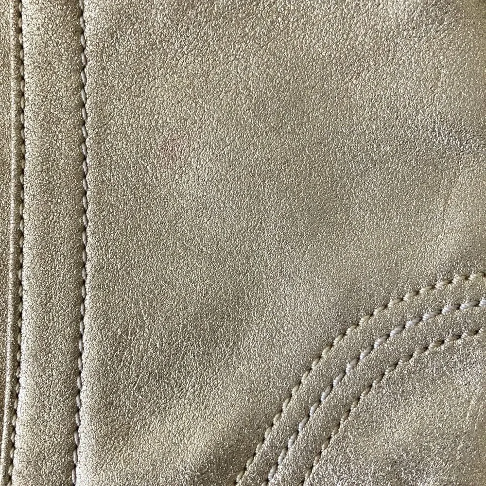 Metallic Coach Wristlet Clutch Purse